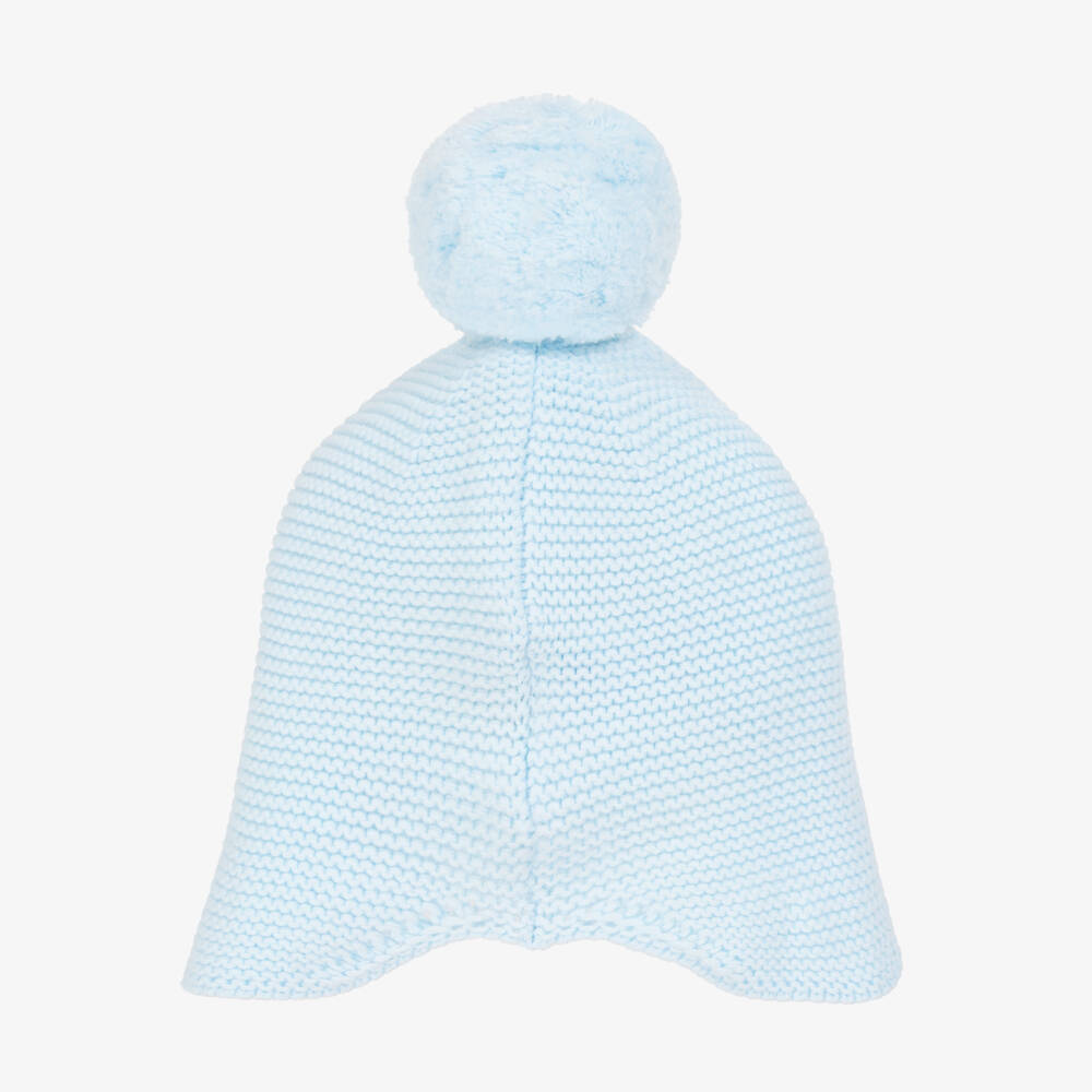 Emile et Rose-Синяя хлопковая шапка с помпоном для детей | Childrensalon Outlet