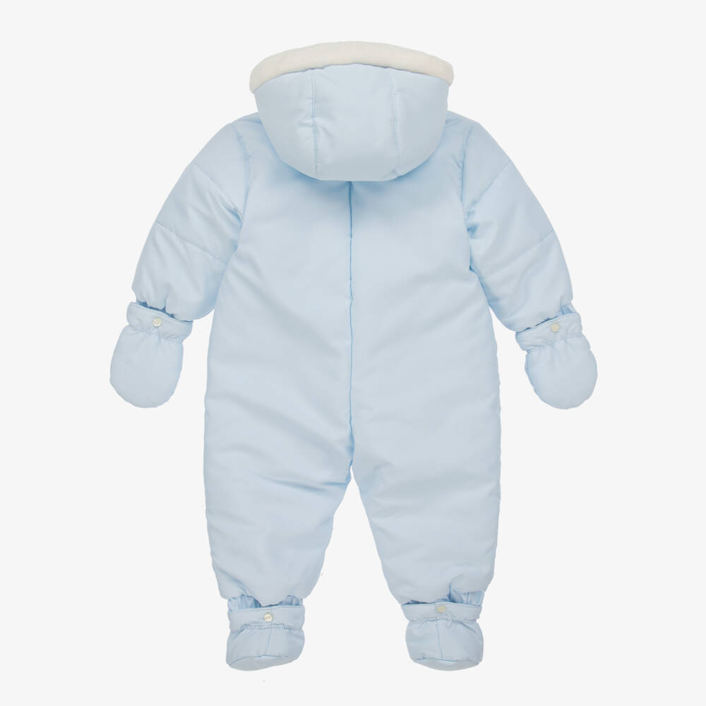 Emile et Rose-Blue Padded Snowsuit | Childrensalon Outlet