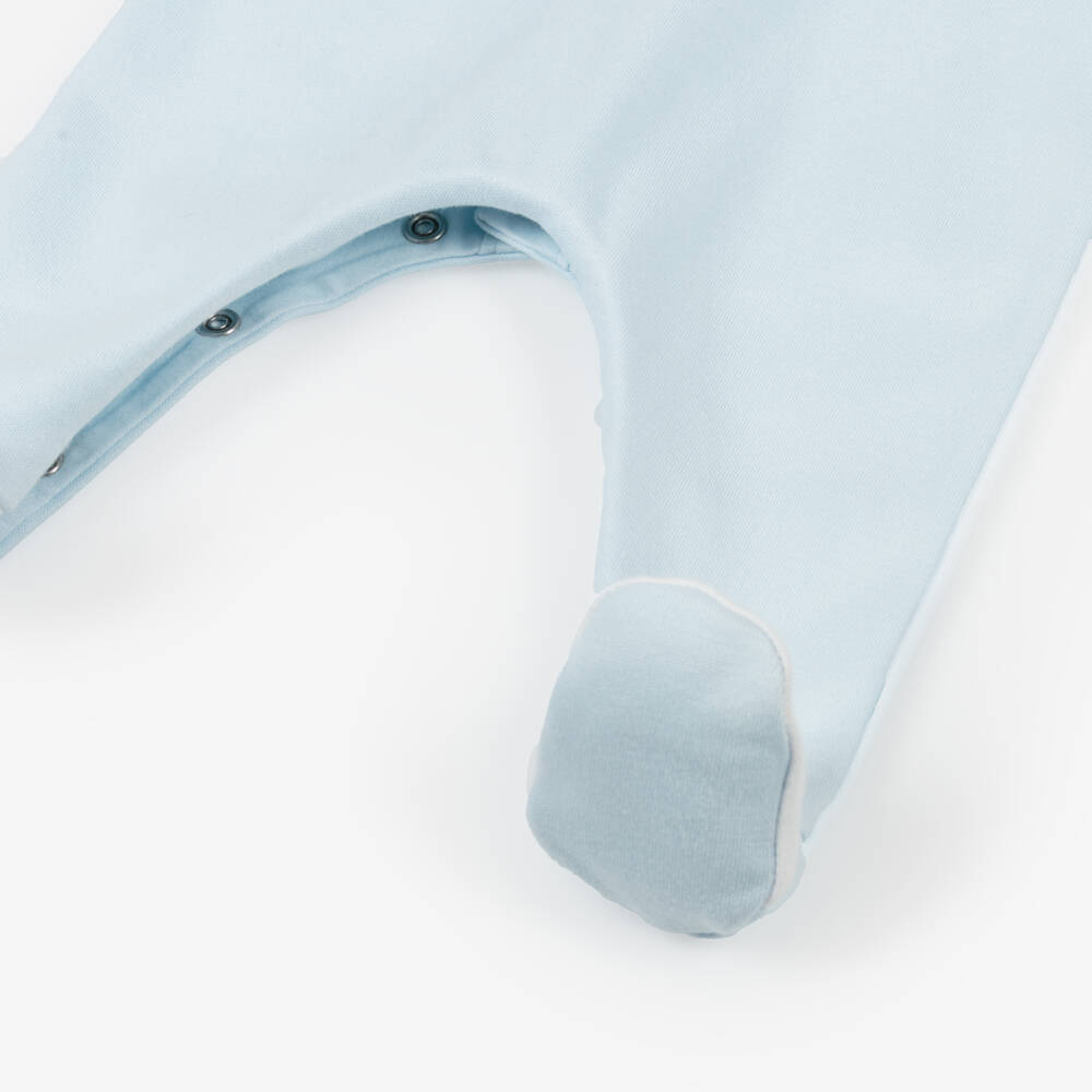 Emile et Rose-Blue Teddy Boy's Cotton Layette | Childrensalon Outlet
