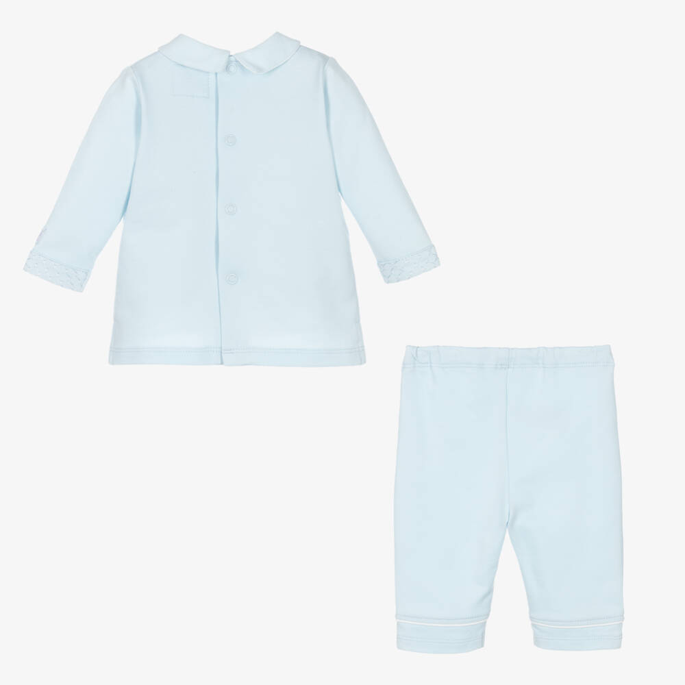 Emile et Rose-Boys Soft Blue Jersey Ensemble | Childrensalon Outlet