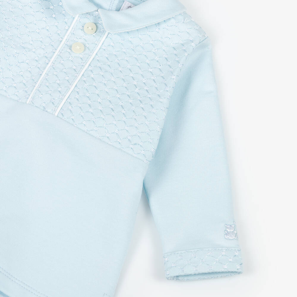 Emile et Rose-Boys Soft Blue Jersey Ensemble | Childrensalon Outlet