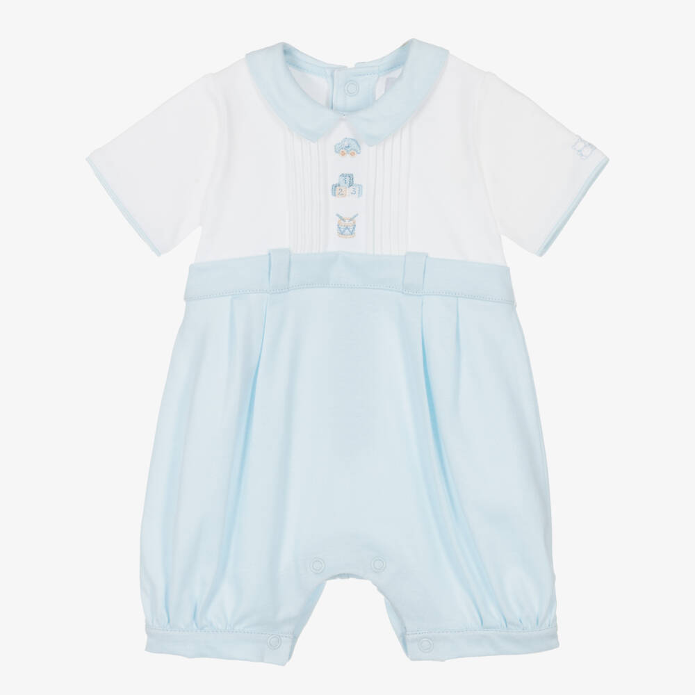 Emile et Rose-Boys' Soft Cotton Blue Shortie | Childrensalon Outlet