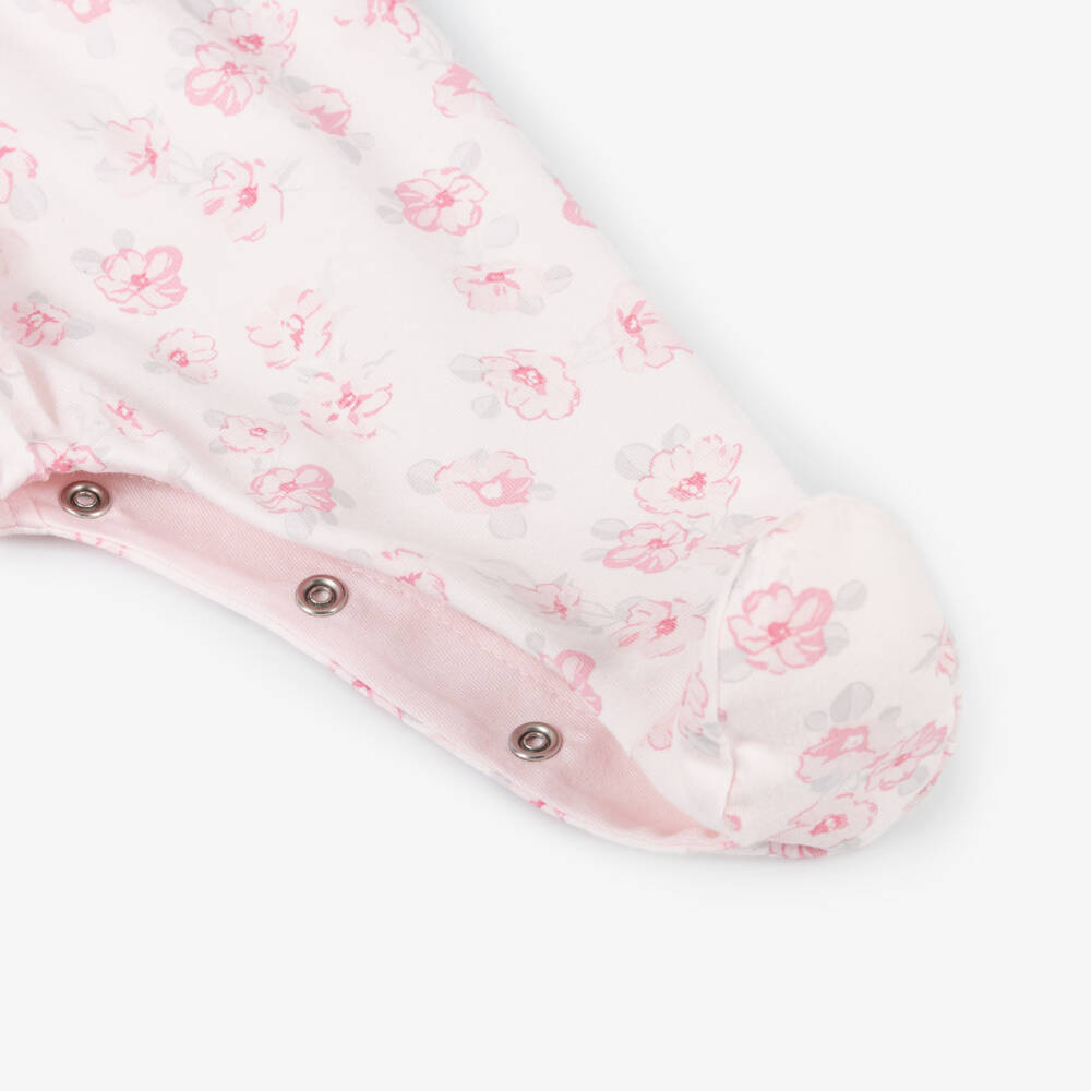 Emile et Rose-Girls Cotton Floral Babygrow Set | Childrensalon Outlet