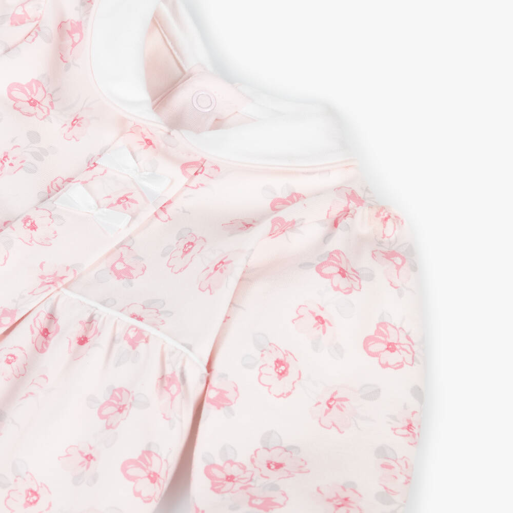 Emile et Rose-Girls Cotton Floral Babygrow Set | Childrensalon Outlet