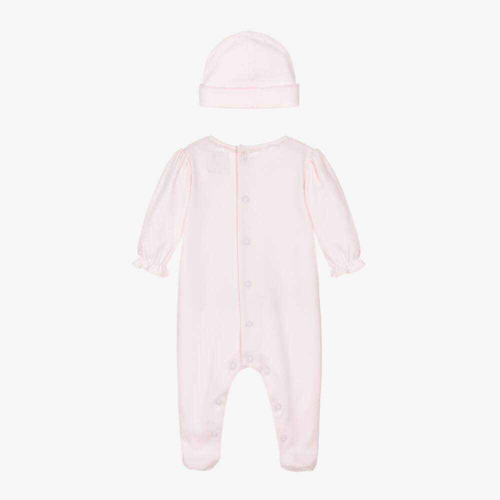 Emile et Rose-Girls Floral Pink Babygrow Ensemble | Childrensalon Outlet