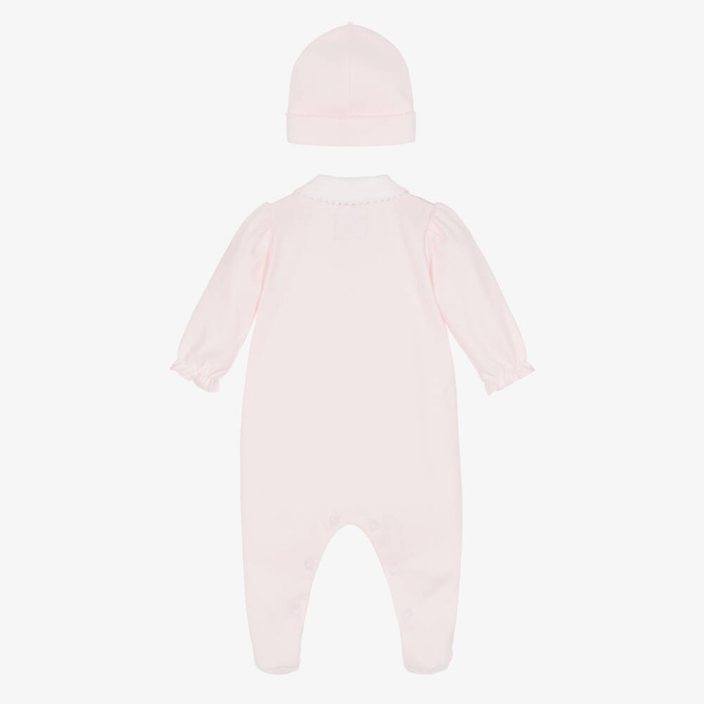 Emile et Rose-Girls Pink Cotton Babysuit Set | Childrensalon Outlet
