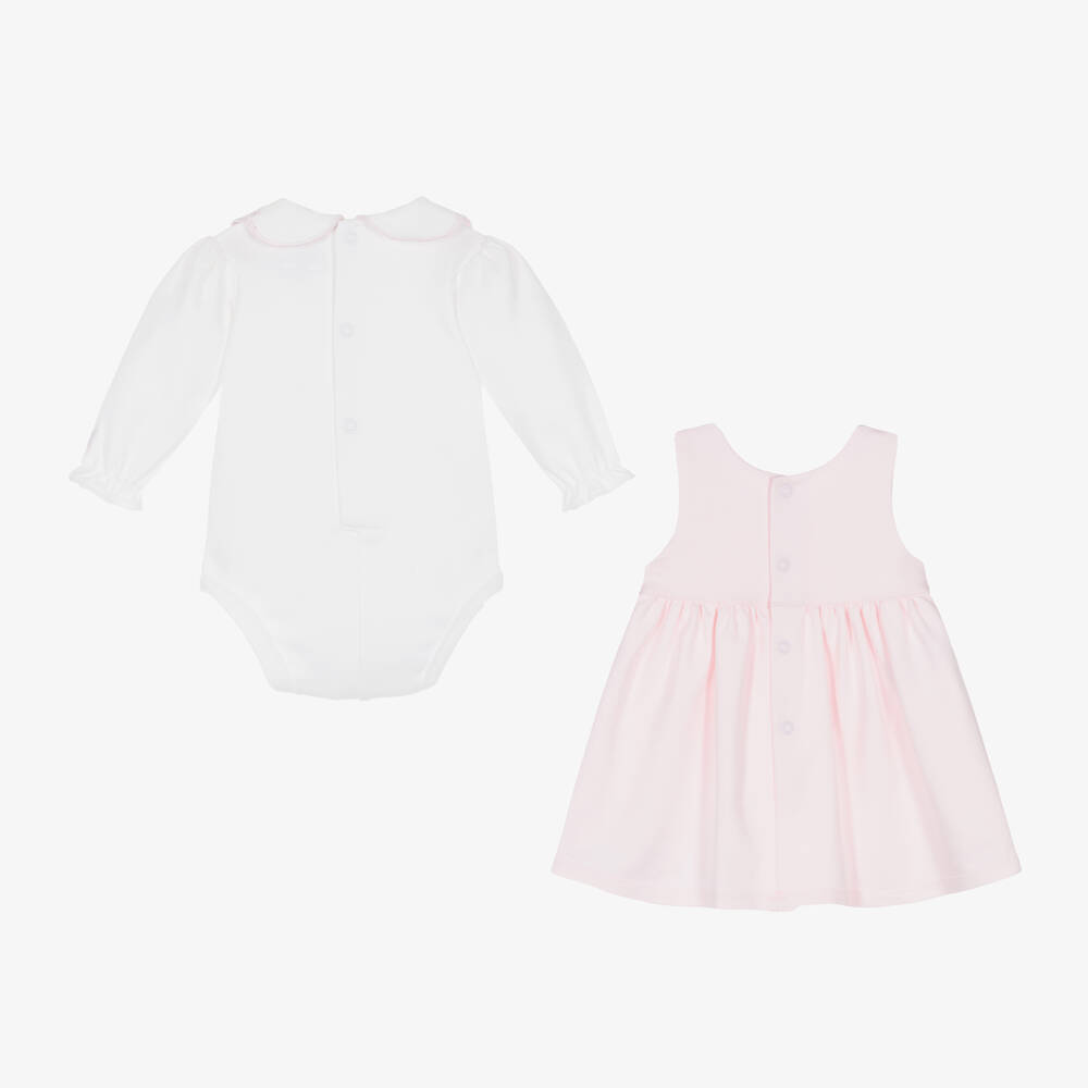 Emile et Rose-Girls Pink Dress and Bodysuit Set | Childrensalon Outlet