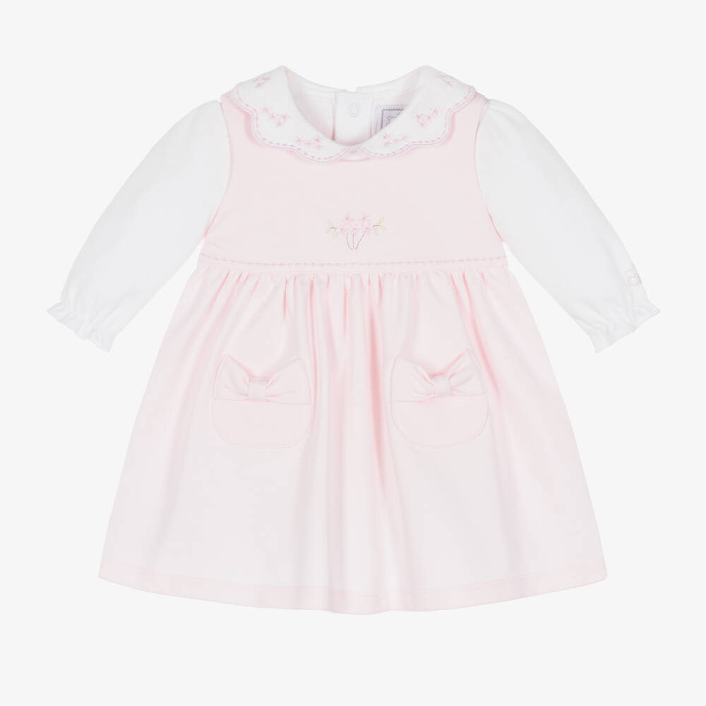 Emile et Rose-Girls Pink Dress and Bodysuit Set | Childrensalon Outlet