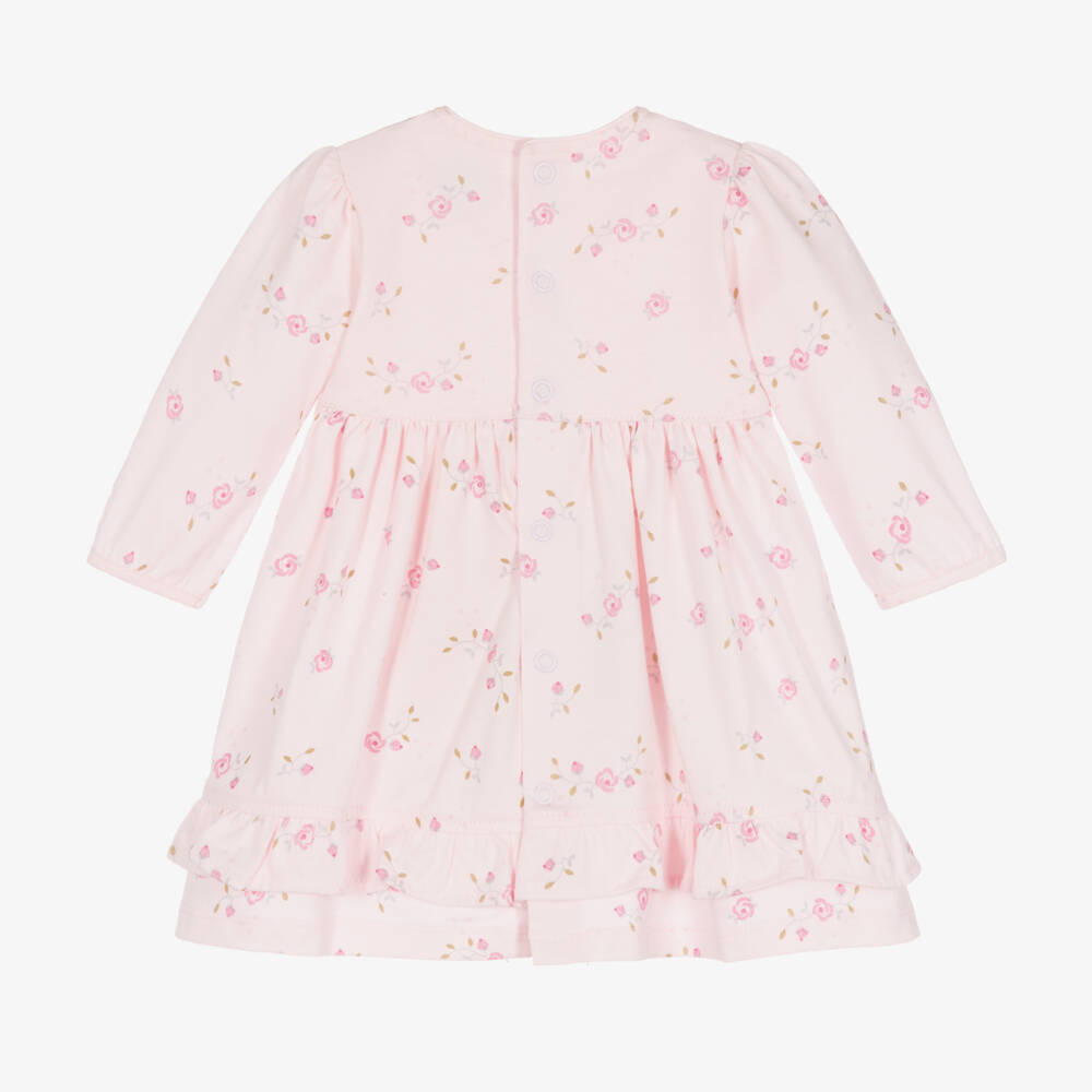 Emile et Rose-Girls Pink Floral Jersey Dress | Childrensalon Outlet