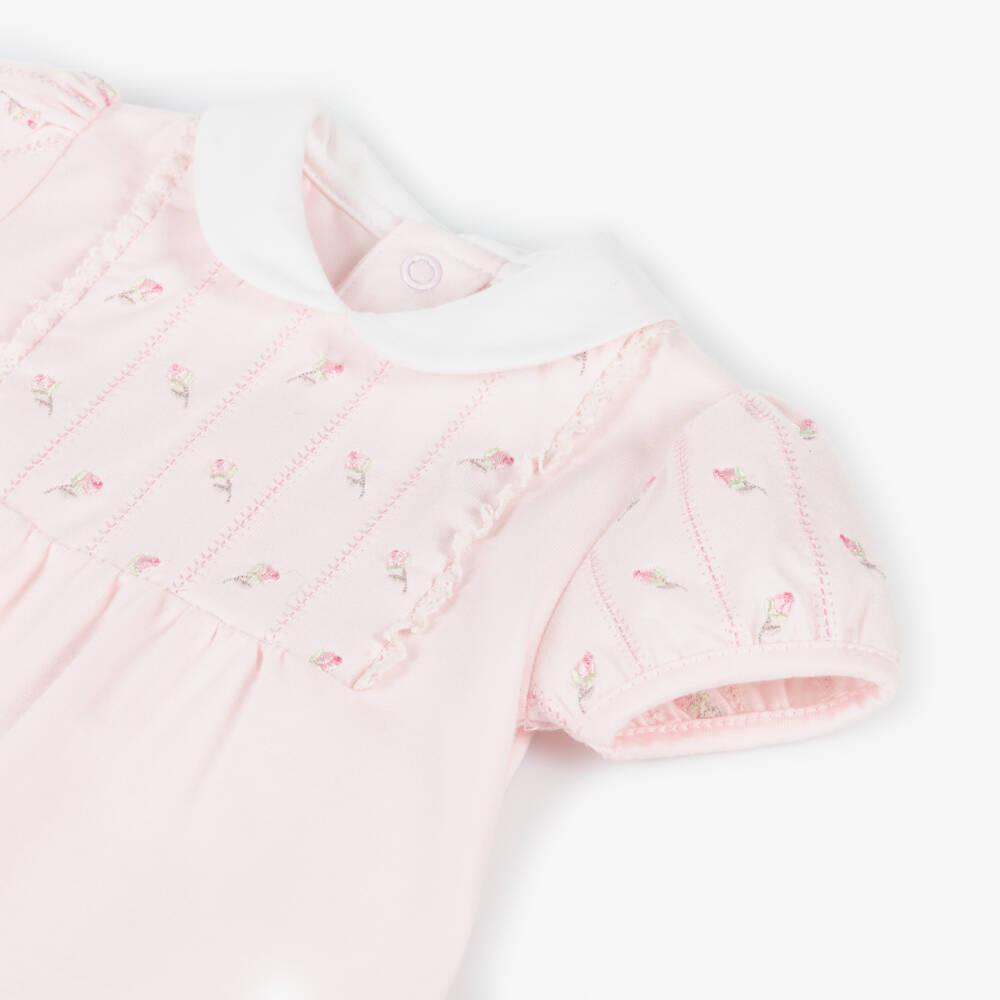Emile et Rose-Girls Soft Pink Embroidered Shortie | Childrensalon Outlet