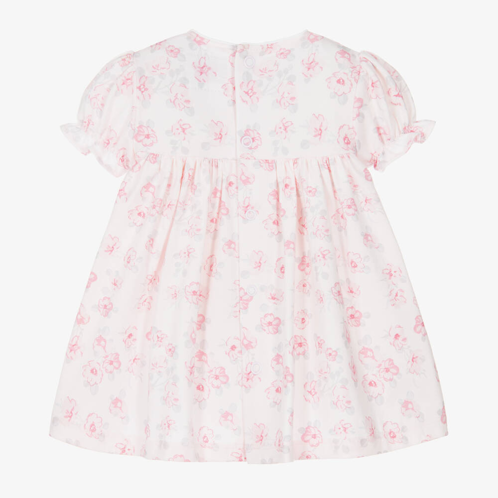 Emile et Rose-Girls Soft Pink Floral Frock | Childrensalon Outlet