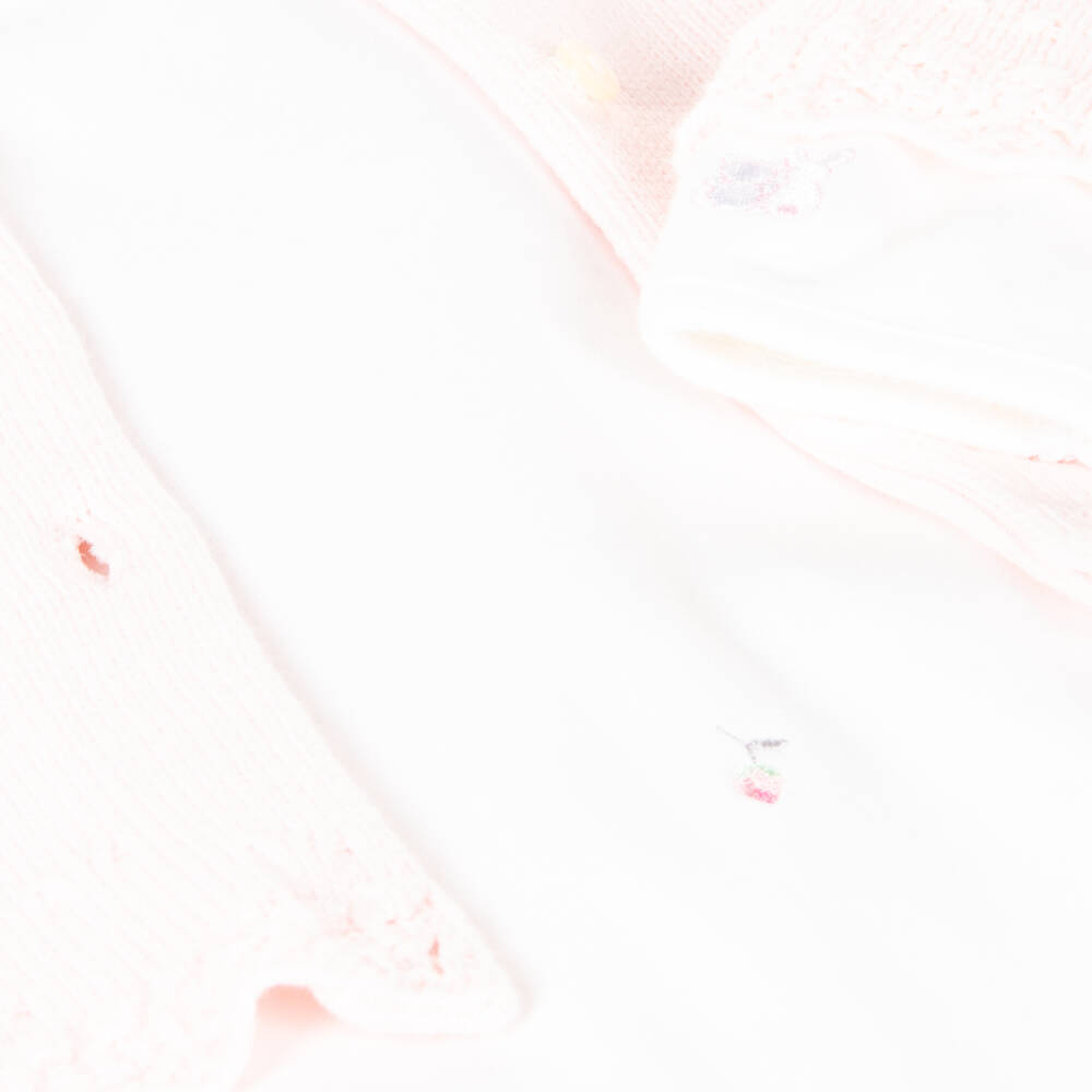 Emile et Rose-Комплект розово-белый хлопковый для девочек | Childrensalon Outlet