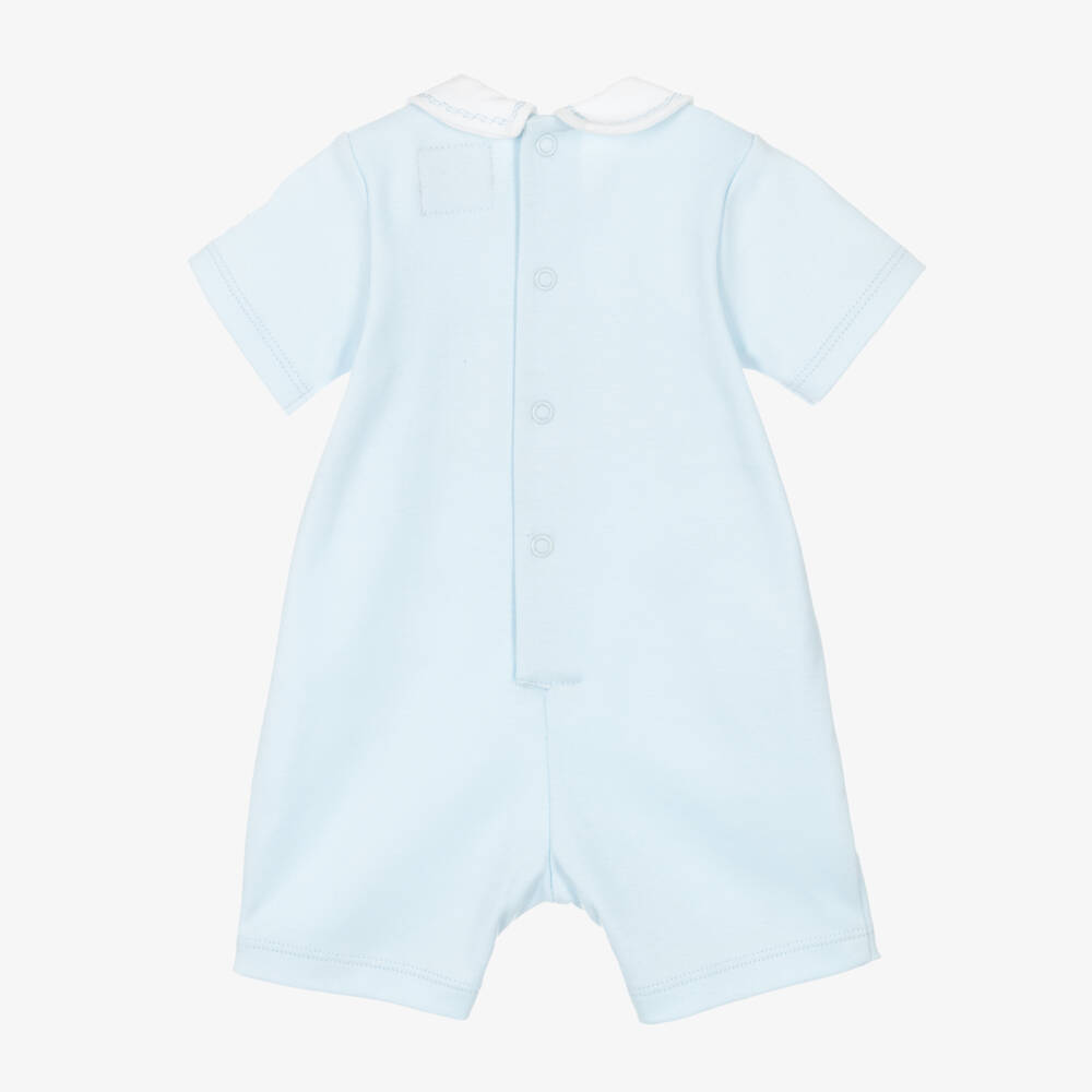 Emile et Rose-Infant Boys Sky Cotton Romper | Childrensalon Outlet