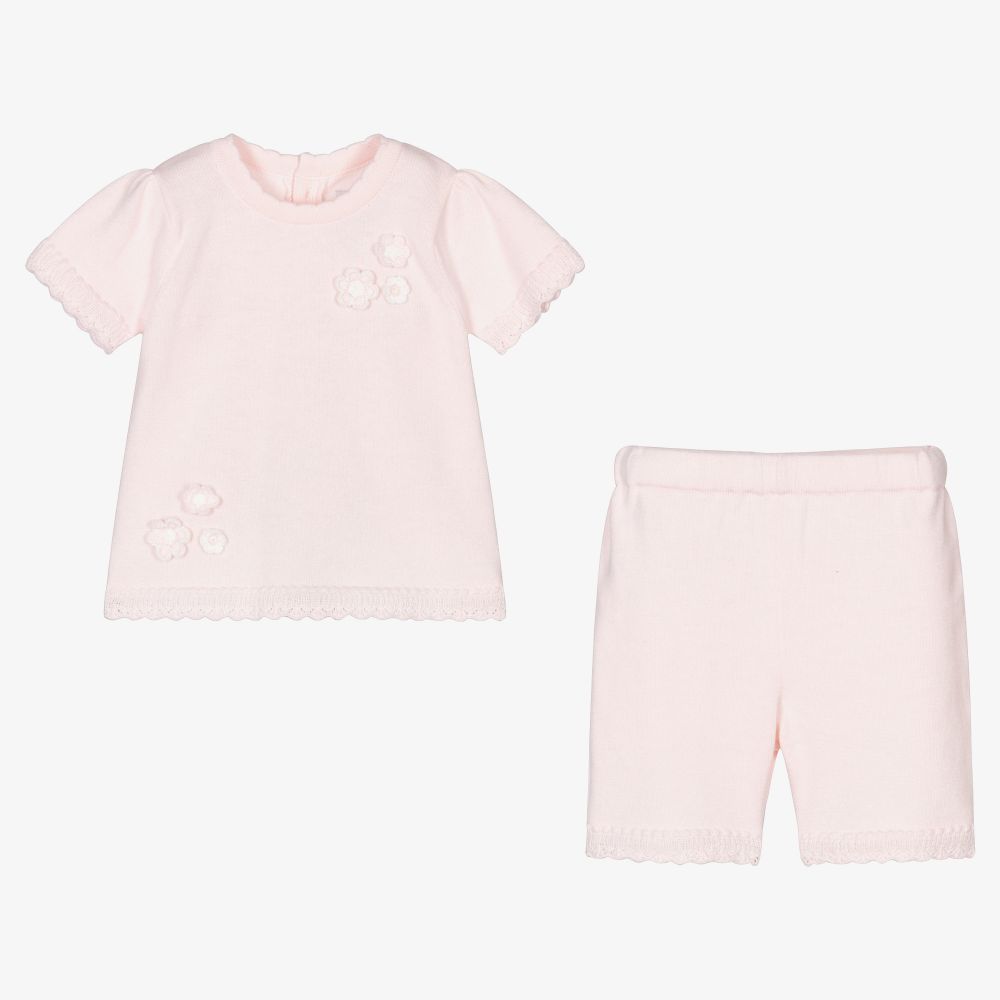 Emile et Rose-Розовый трикотажный топ и шорты | Childrensalon Outlet