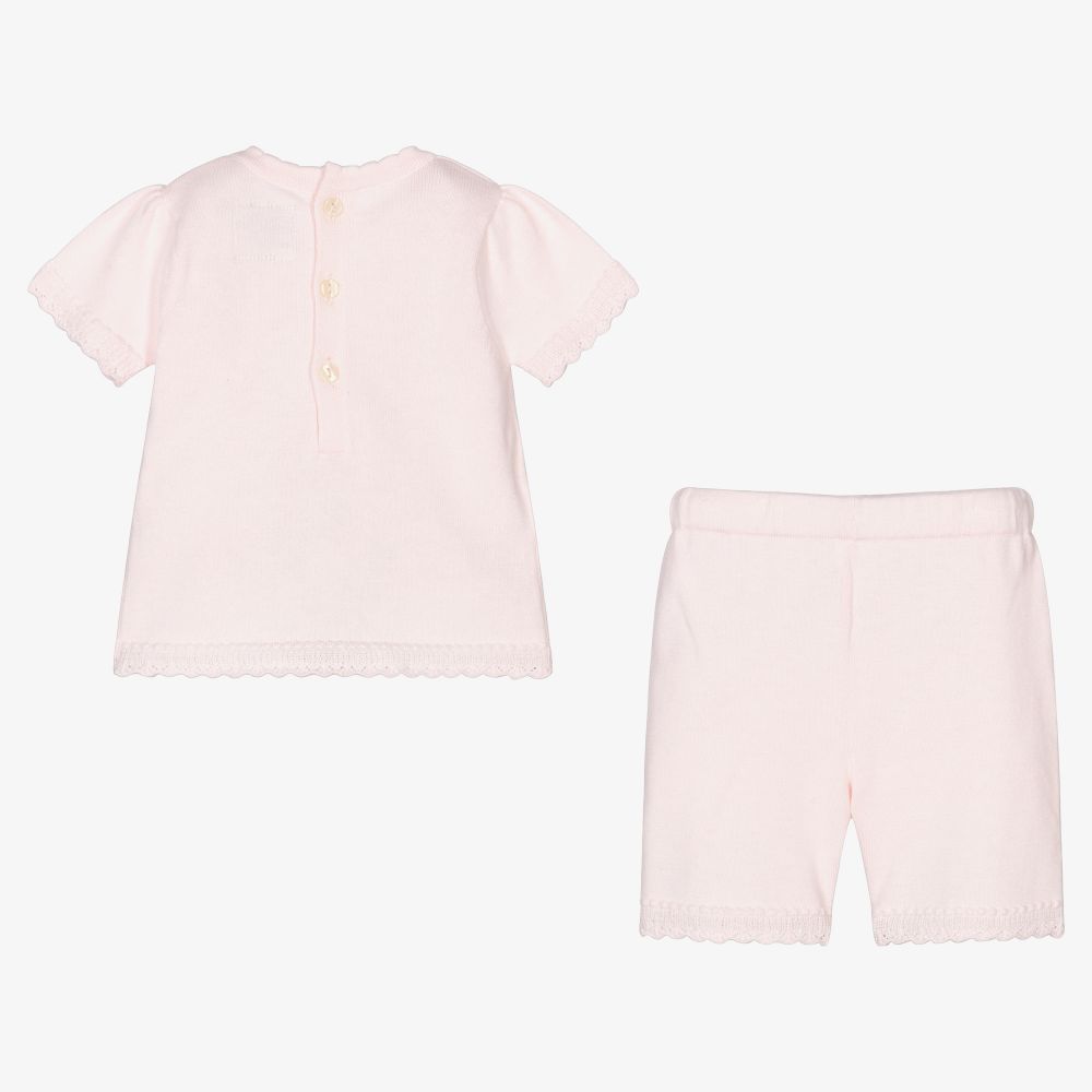 Emile et Rose-Розовый трикотажный топ и шорты | Childrensalon Outlet