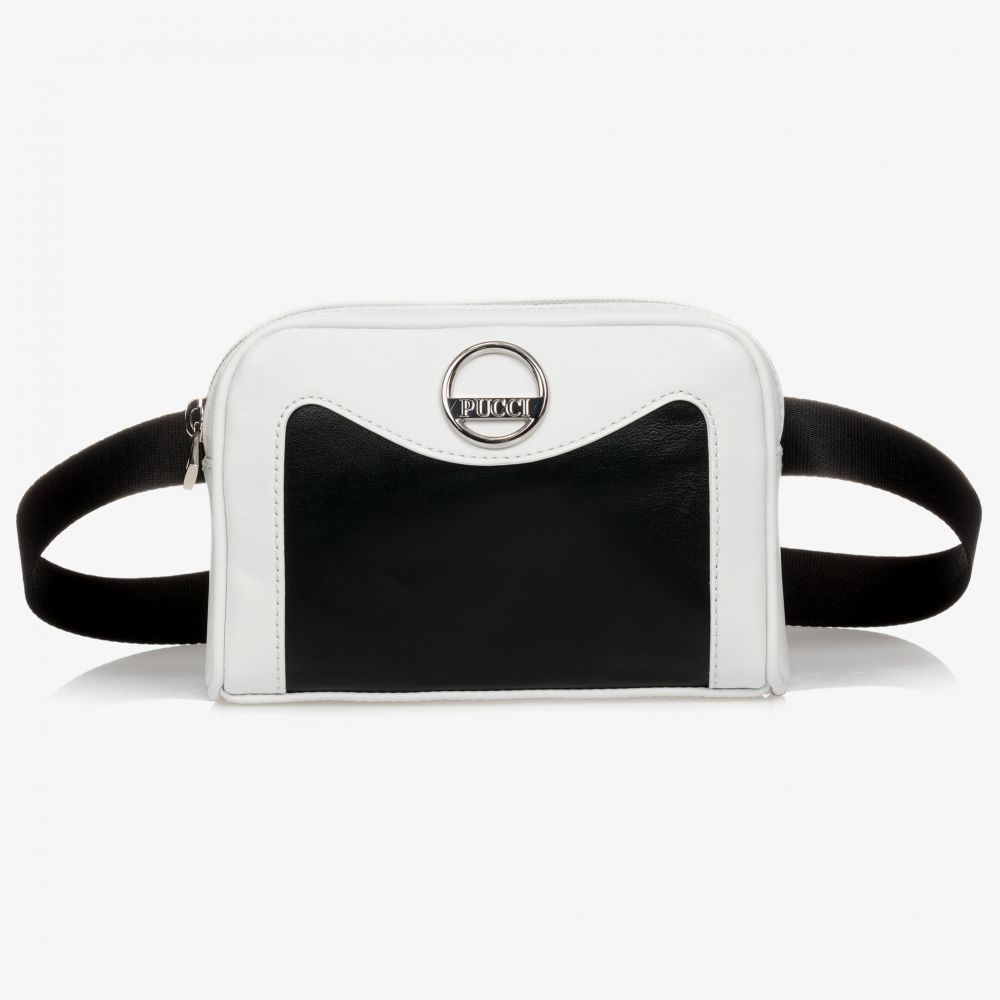 PUCCI - Schwarze Gürteltasche (16 cm) | Childrensalon