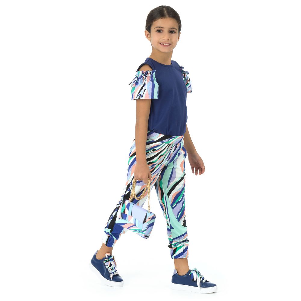 Ladies blue leather best sale trainers
