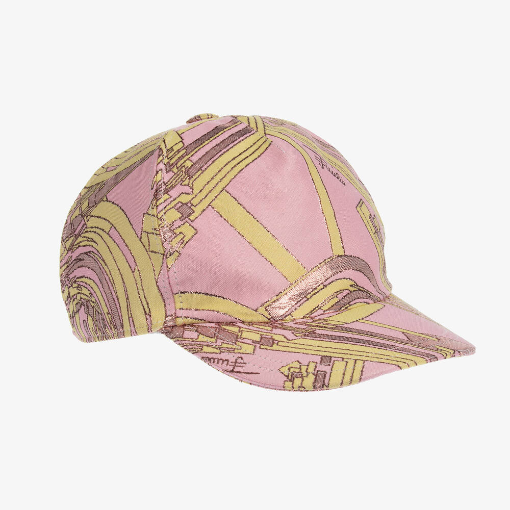 PUCCI-Girls Pink Esploso Cap | Childrensalon Outlet