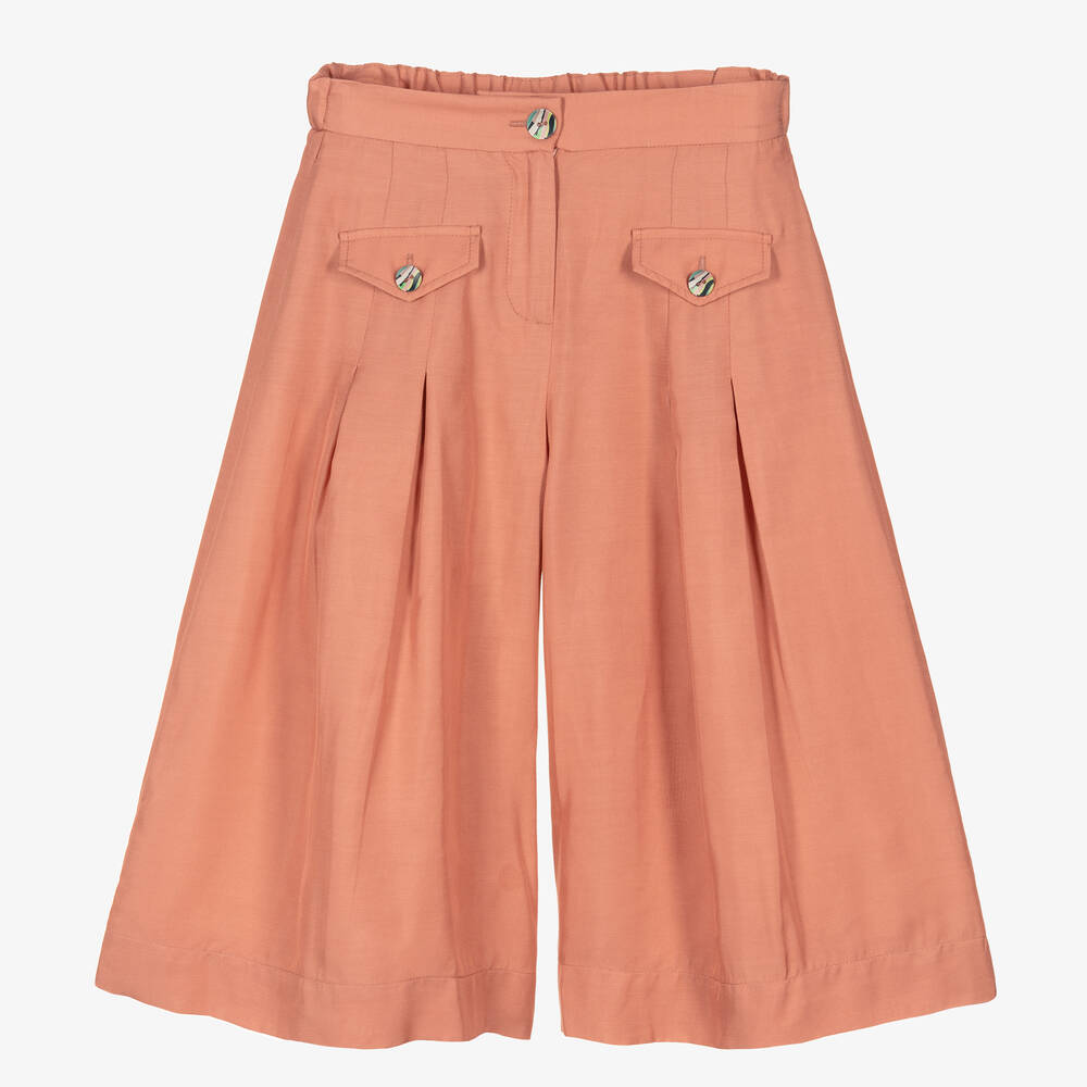 PUCCI - Розовые широкие брюки для девочек | Childrensalon