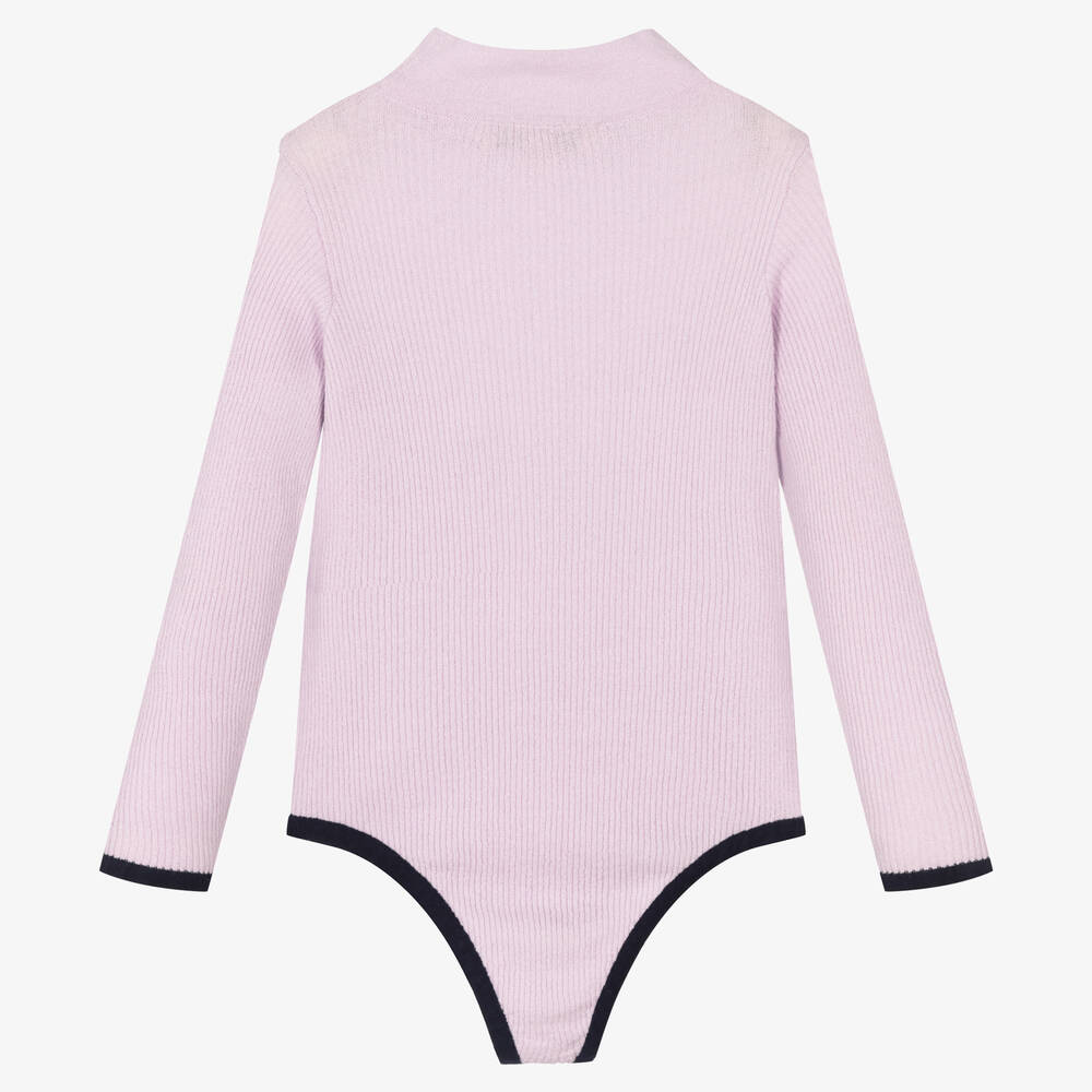 PUCCI Girls Purple High Neck Top Childrensalon Outlet