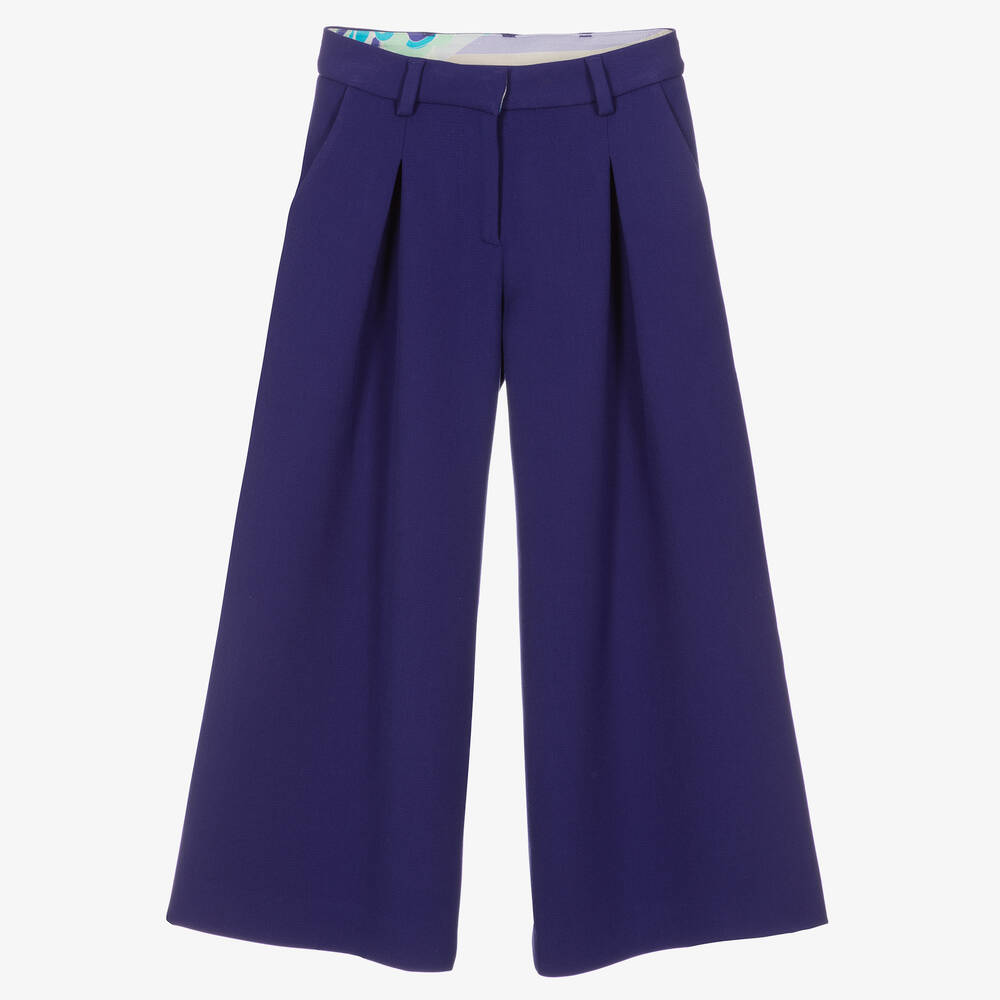 PUCCI - Pantalon large violet Lilly | Childrensalon