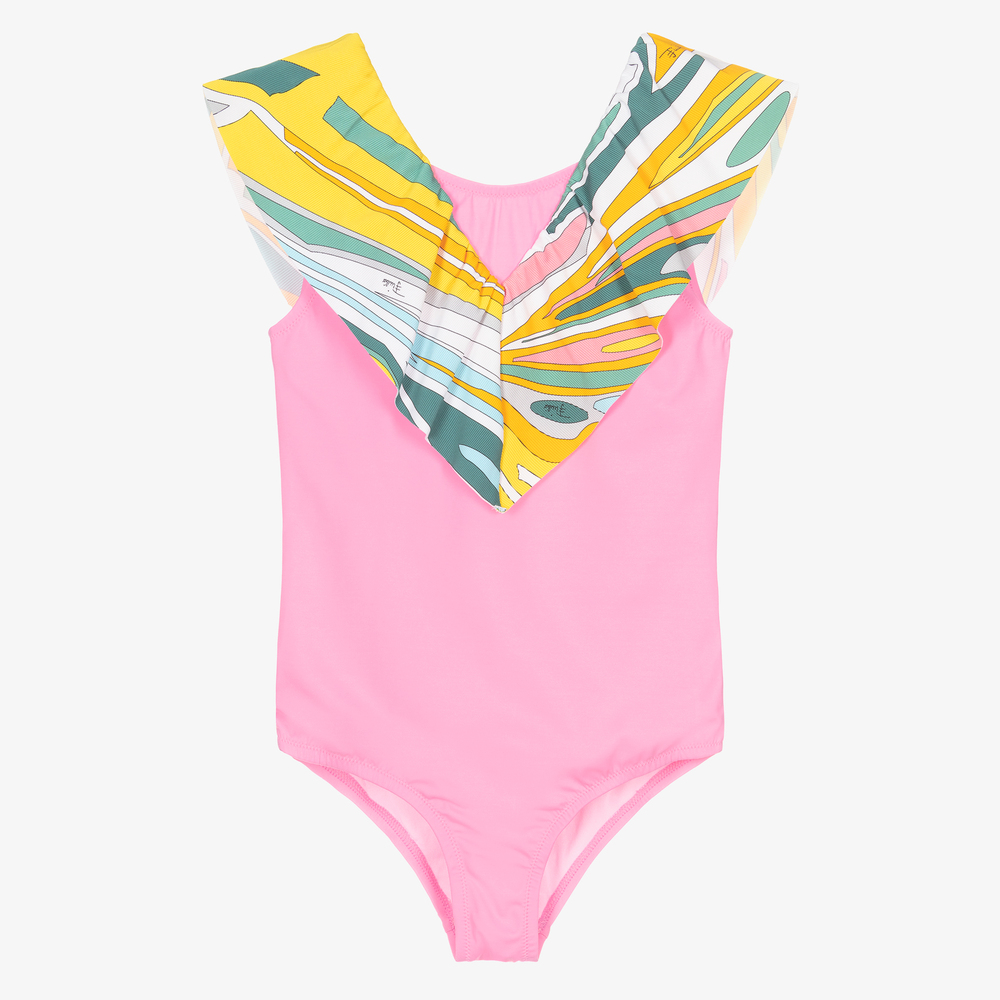PUCCI - Teen Girls Pink Lance Swimsuit | Childrensalon