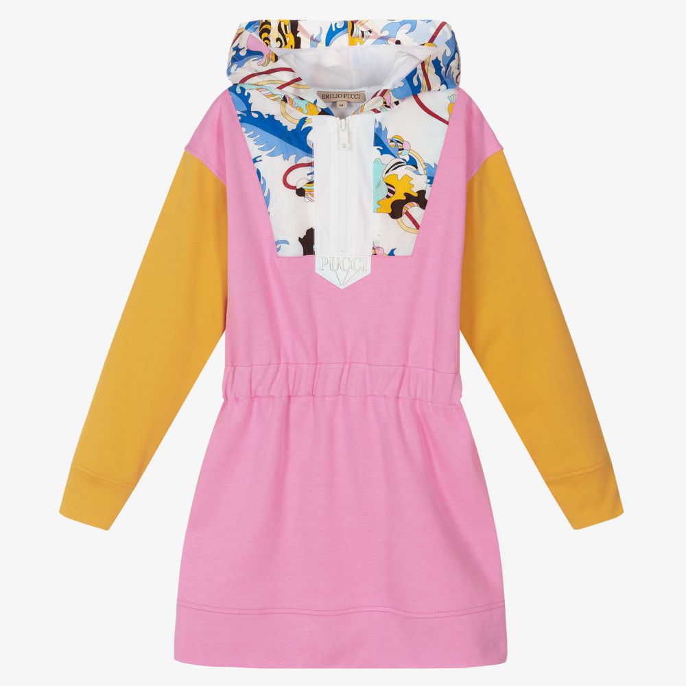 PUCCI - Rosa Teen Ranuncoli Kleid | Childrensalon