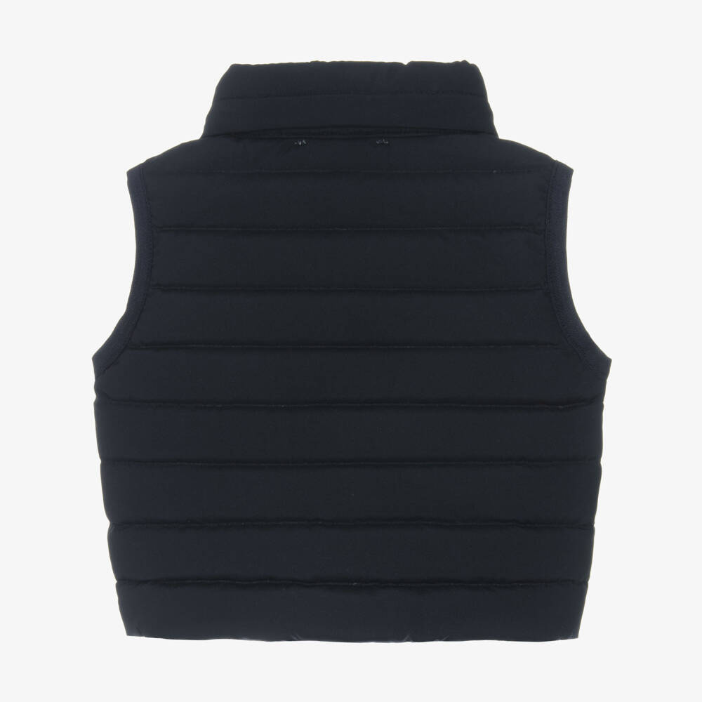 Emporio Armani-جيليه أزرق مبطن للصبيان مع قبعة | Childrensalon Outlet