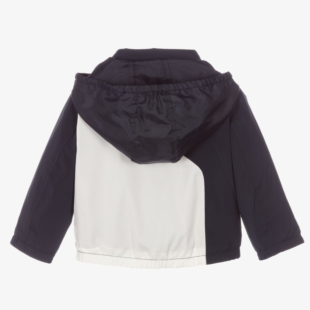 Emporio Armani Baby Boys Blue & White Jacket Childrensalon Outlet