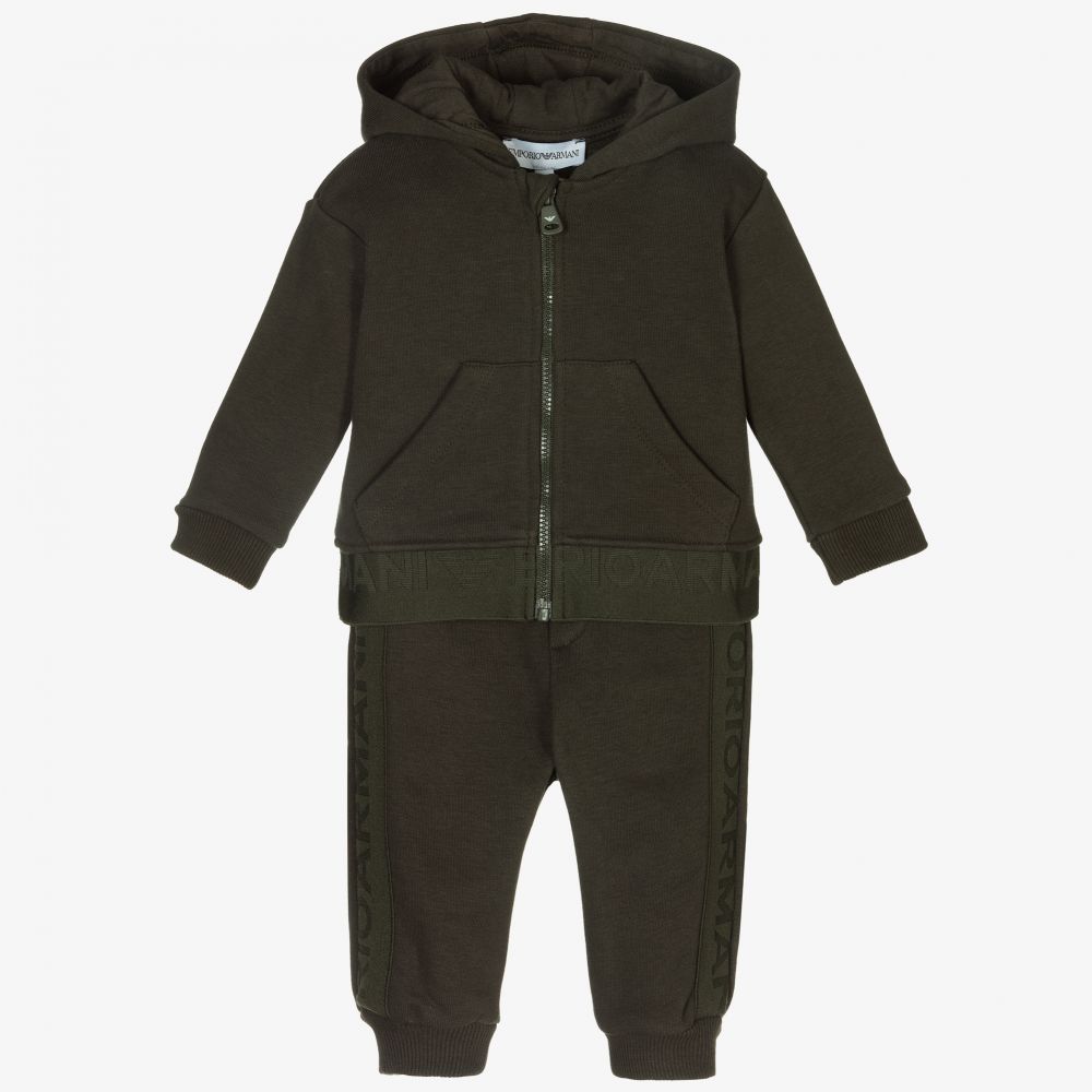 Emporio Armani - Survêtement vert Bébé  | Childrensalon