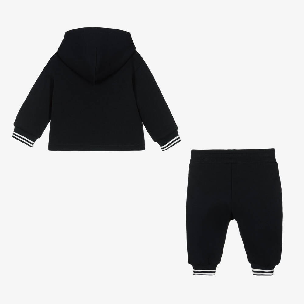 Emporio Armani-Baby Boys Navy Blue Cotton Tracksuit | Childrensalon Outlet