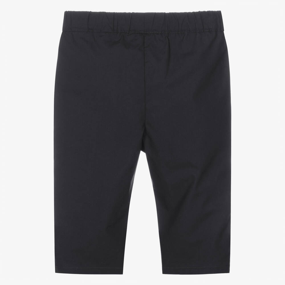 Emporio Armani-Синие хлопковые брюки для малышей | Childrensalon Outlet