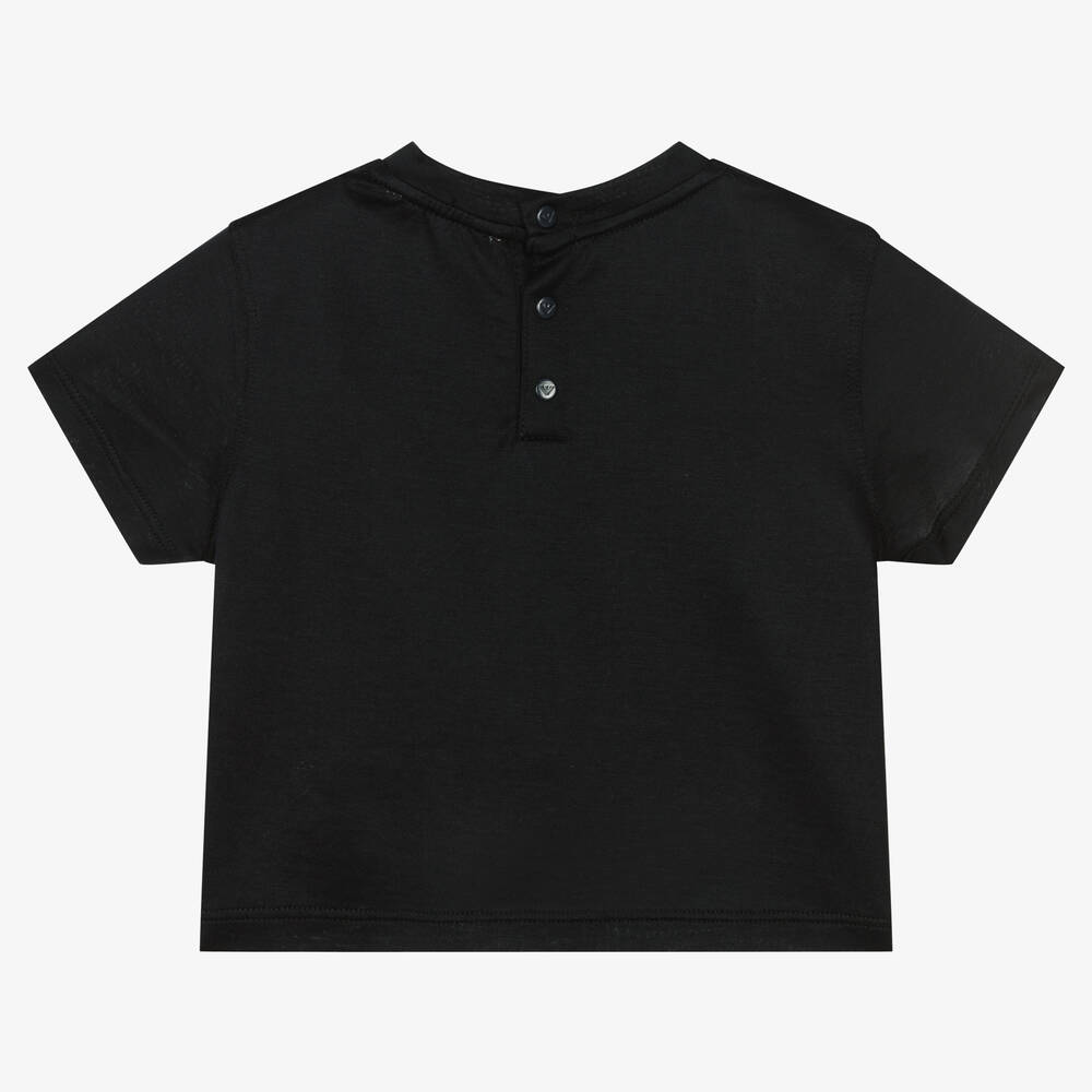 Emporio Armani-تيشيرت أطفال ولادي ليوسيل جيرسي لون كحلي | Childrensalon Outlet