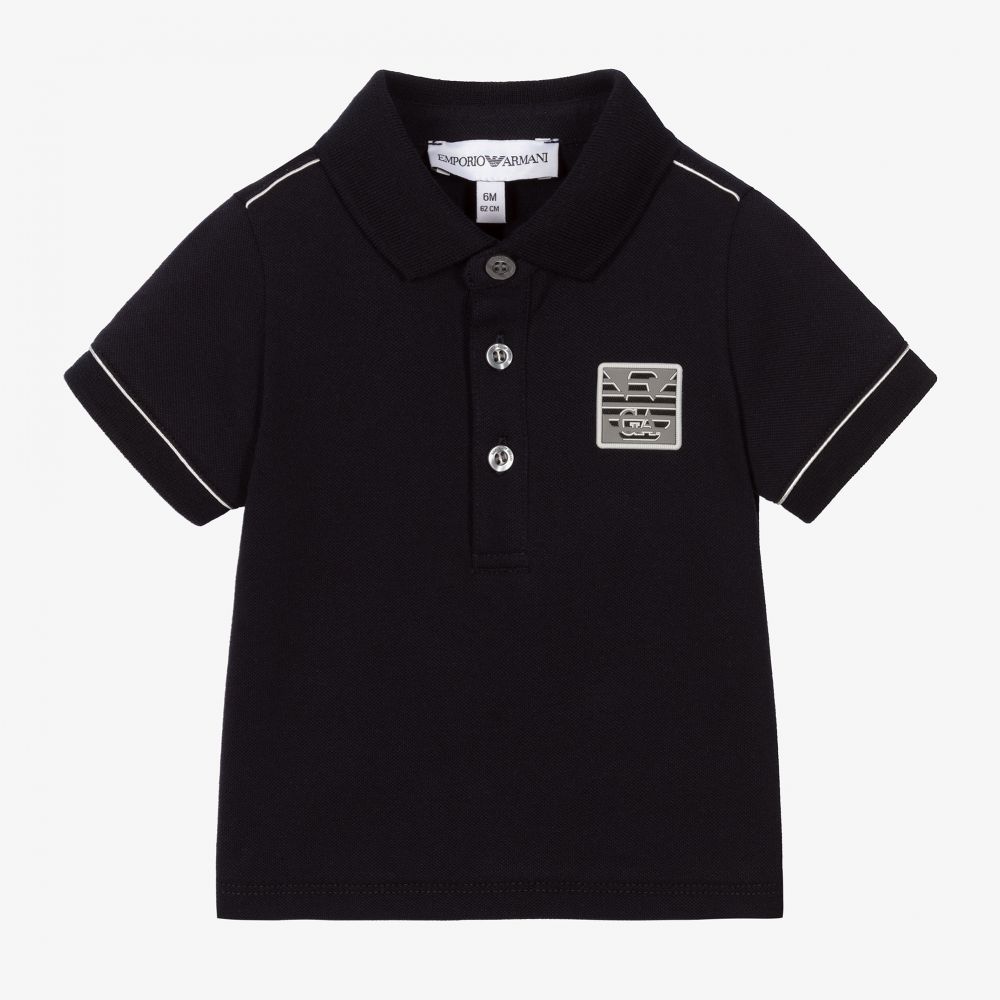 Emporio Armani - Navyblaues Poloshirt für Babys (J) | Childrensalon