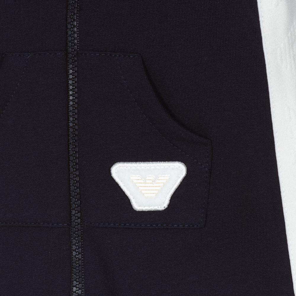 إمبوريو أرماني-تبّان قطن لون كحلي للمواليد | Childrensalon Outlet