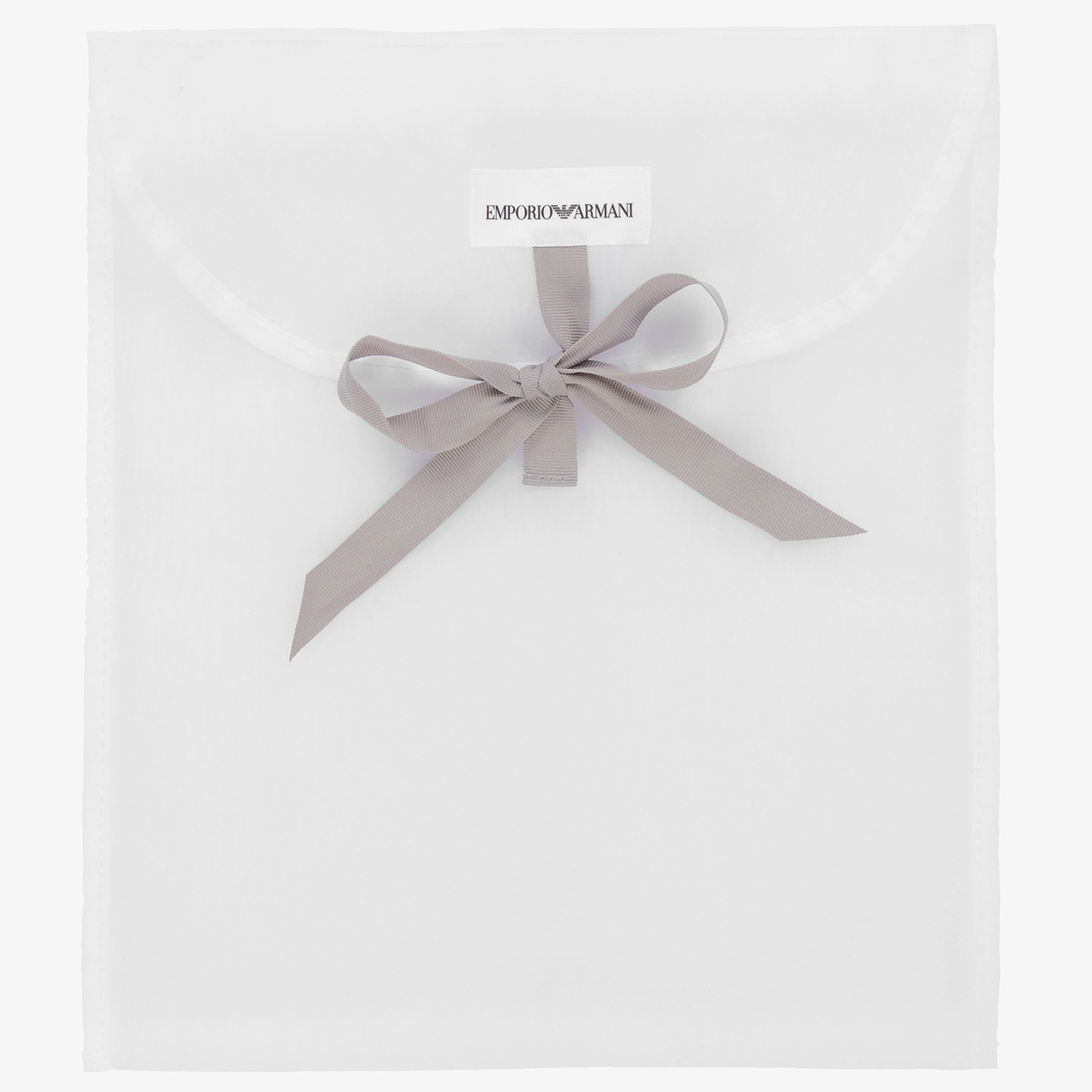 إEmporio Armani-طقم شورت قطن لون كحلي للمواليد | Childrensalon Outlet