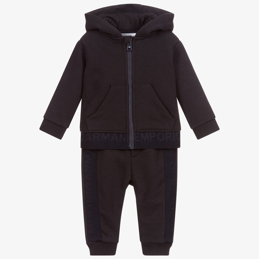 Emporio Armani - Baby Boys Navy Blue Tracksuit | Childrensalon