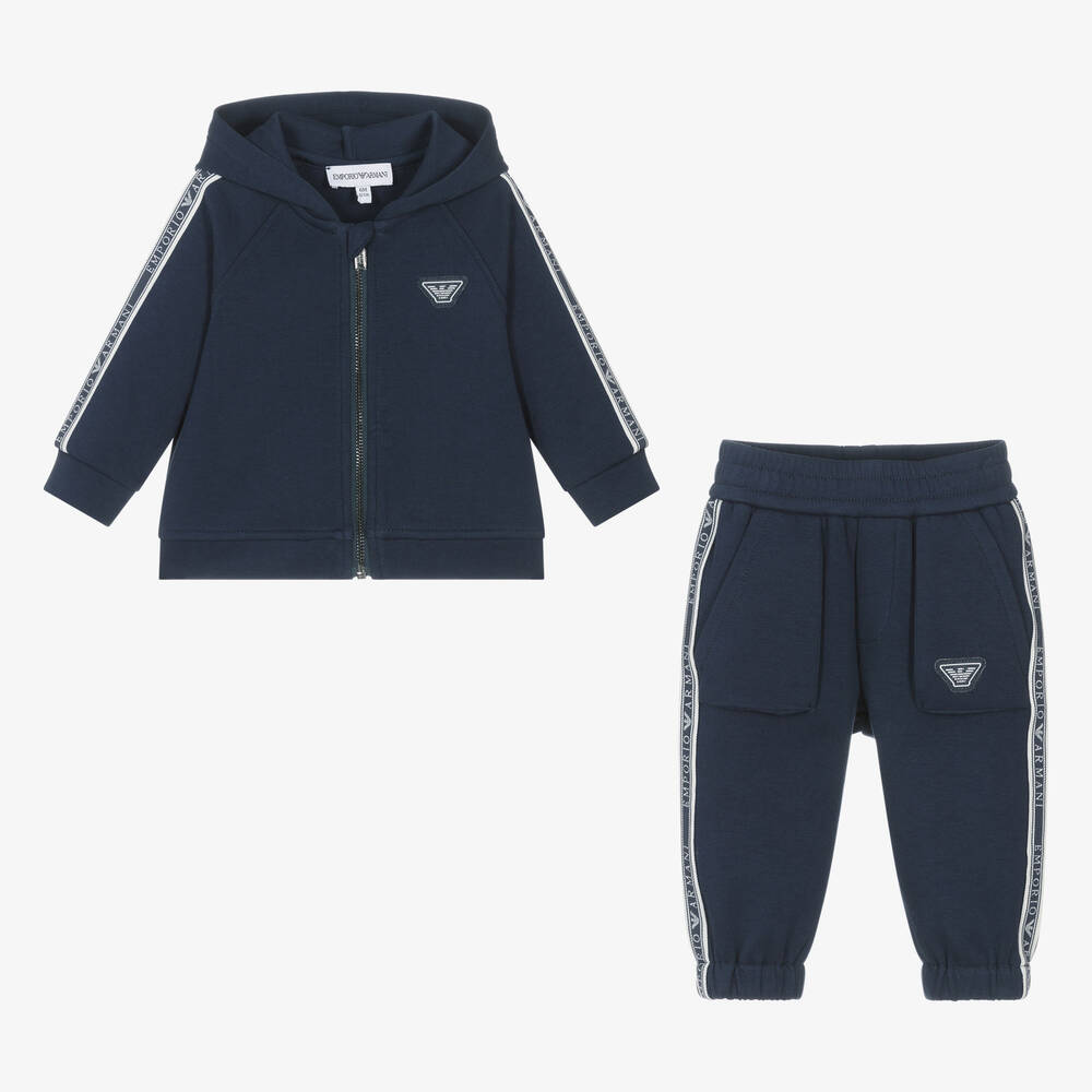 Emporio Armani Baby Boys Navy Blue Tracksuit