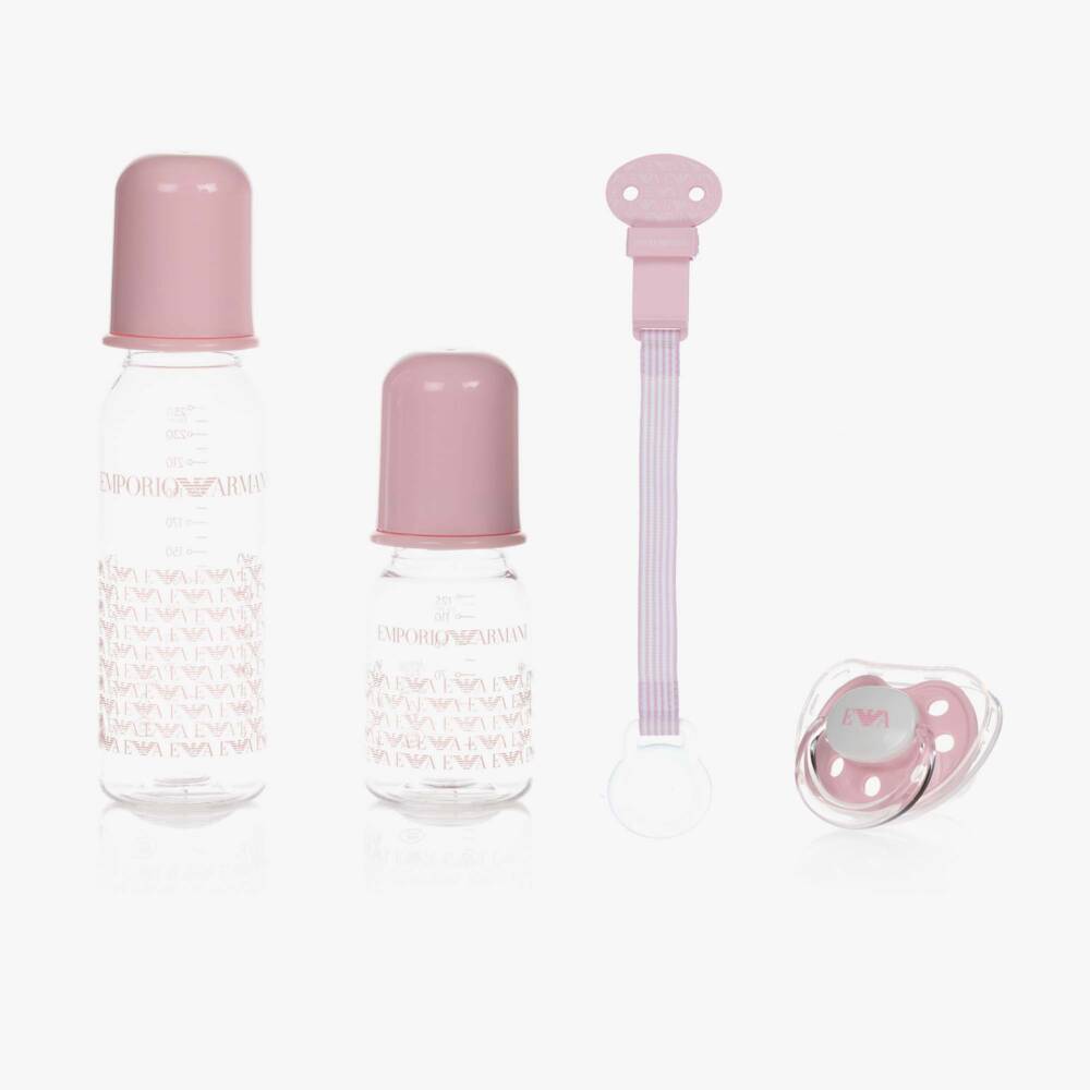 Emporio Armani-Baby Girls 4 Piece Bottle Set | Childrensalon Outlet