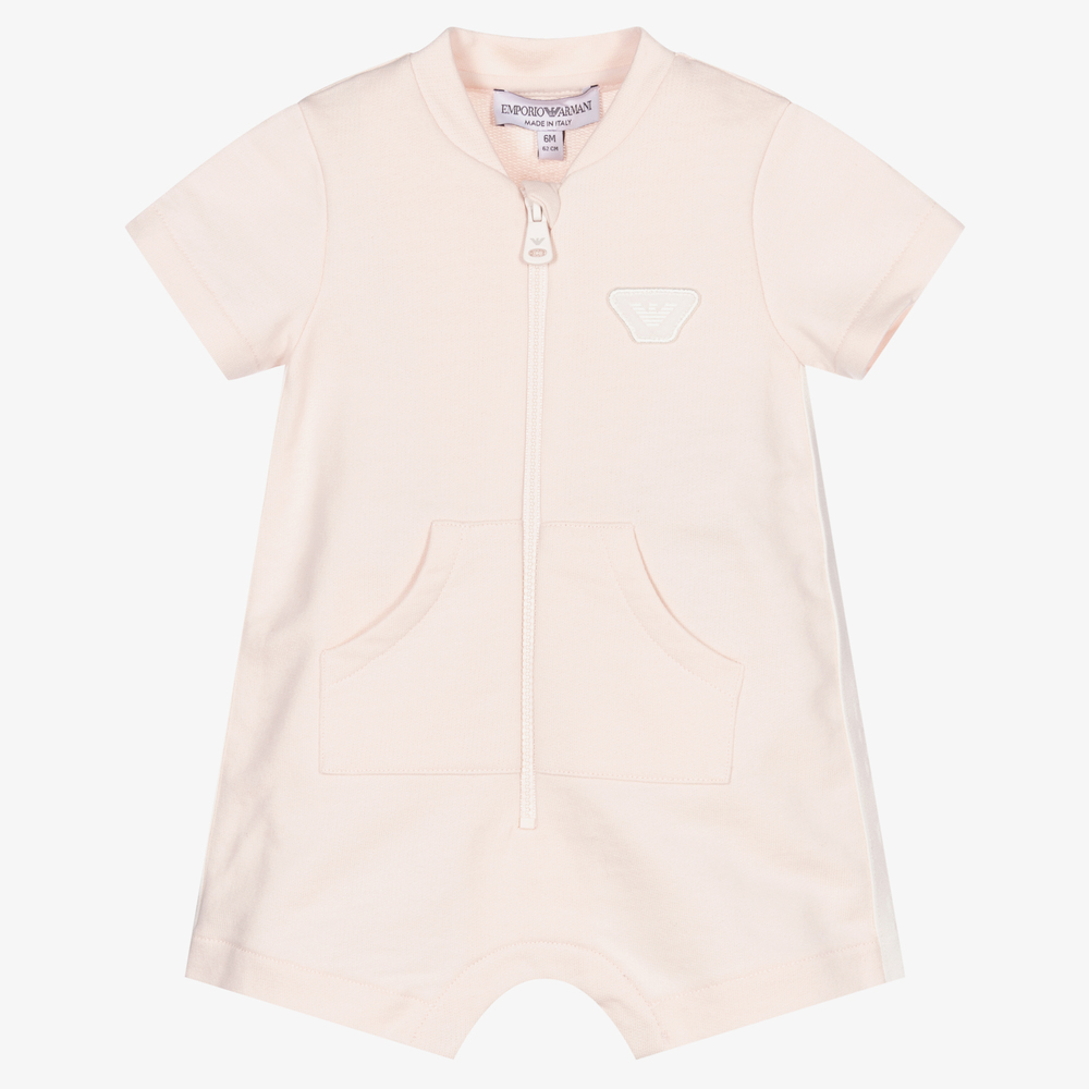 Emporio Armani - Baby Girls Pale Pink Shortie | Childrensalon