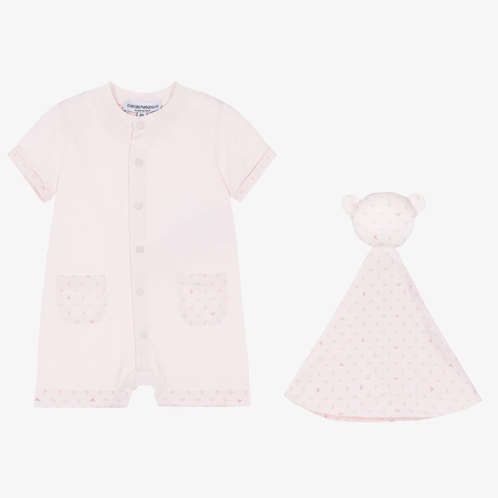 Emporio Armani-Розовый песочник и игрушка-дуду | Childrensalon Outlet