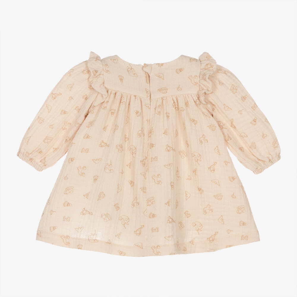 Emporio Armani Baby Girls Pink Cotton Dress
