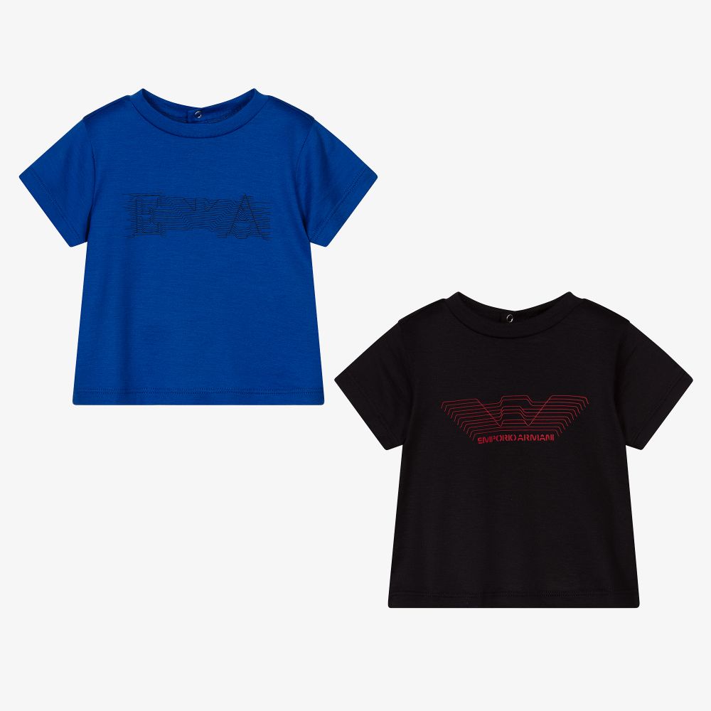 Emporio Armani - Baby Logo T-Shirts (2 Pack) | Childrensalon