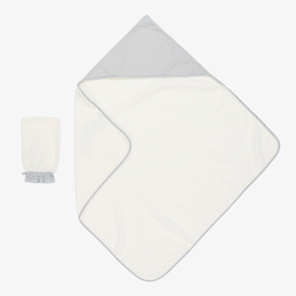 Emporio Armani - Подарочный комплект полотенца и варежек для малышей | Childrensalon