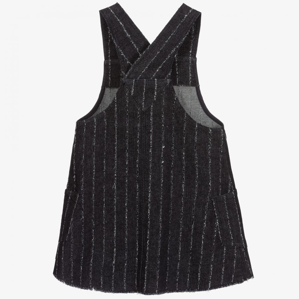 Emporio Armani-Blue Denim Pinafore Dress | Childrensalon Outlet