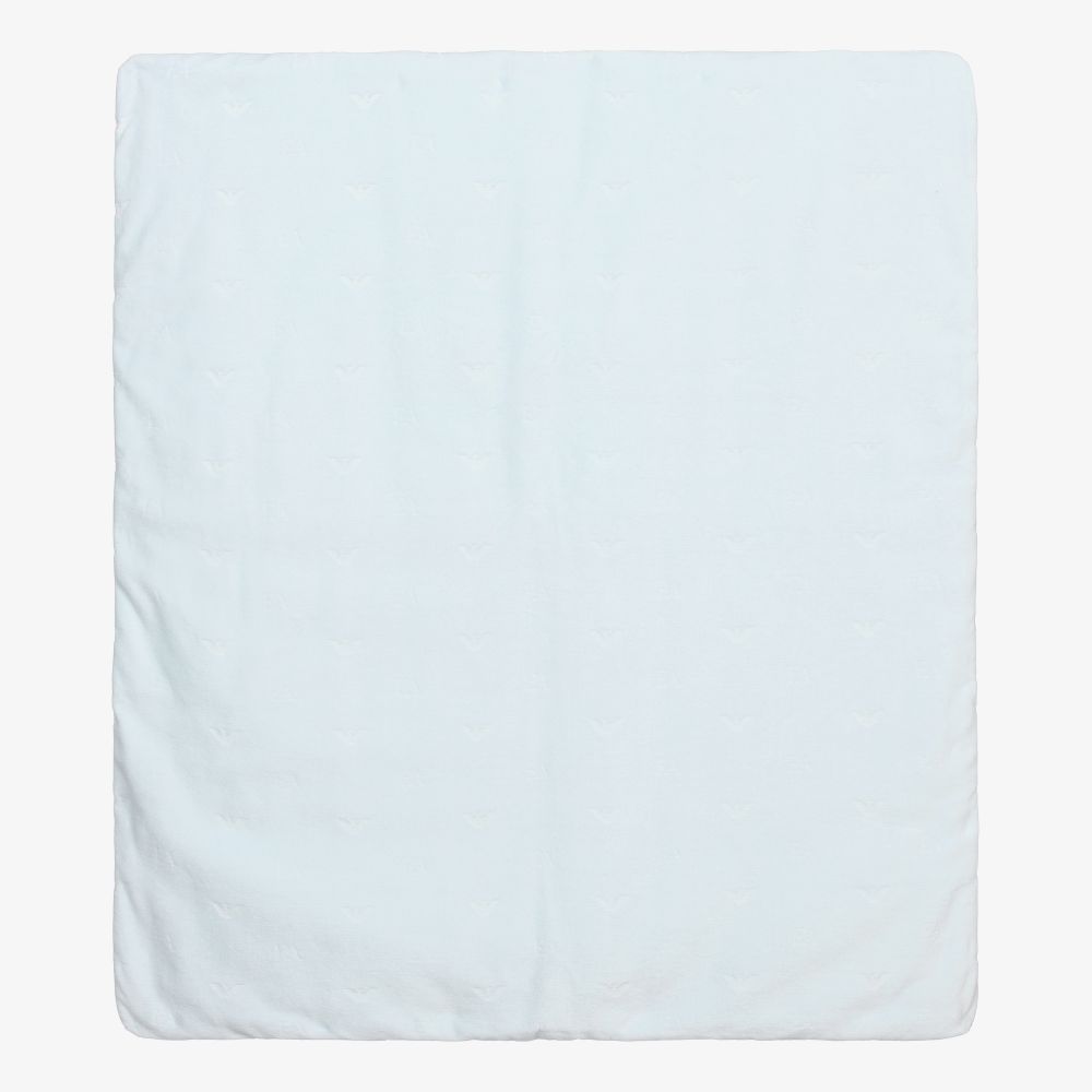 Emporio Armani - Синее велюровое одеяло (76см) | Childrensalon
