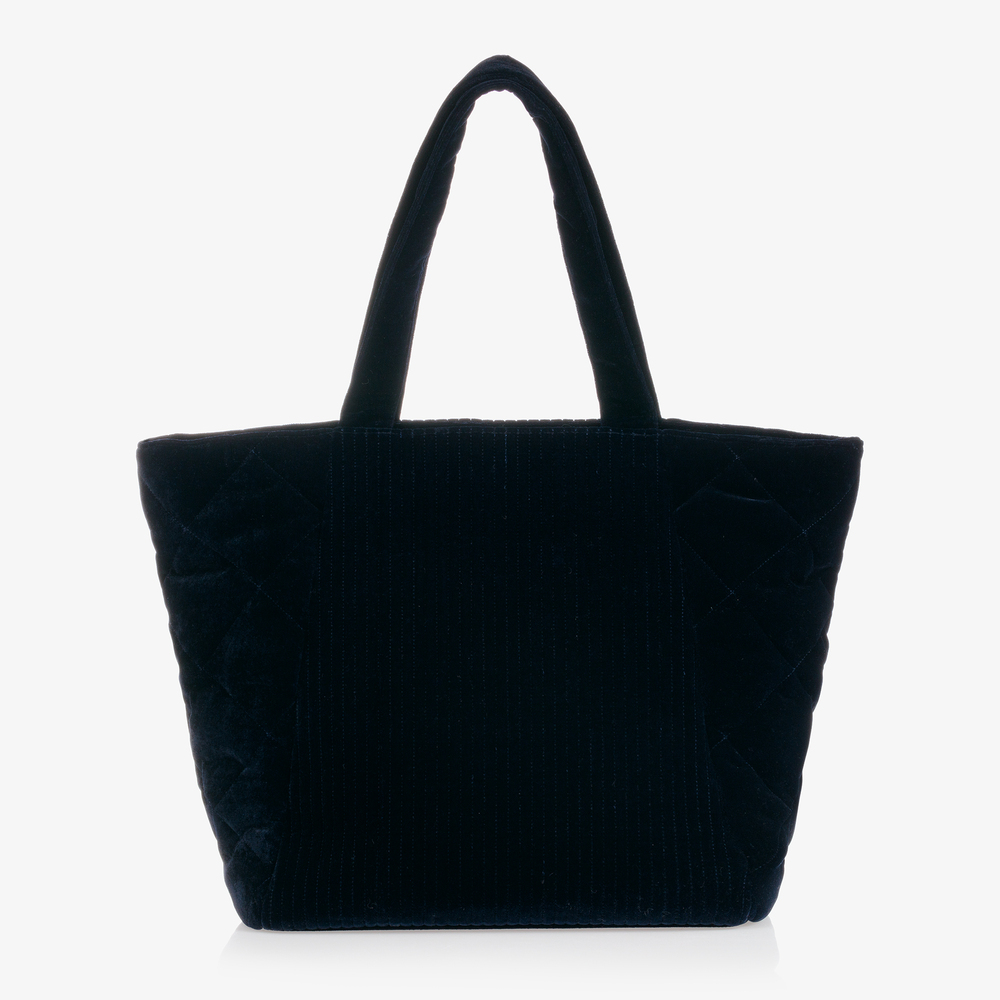 Emporio Armani-Blue Velvet Changing Bag (50cm) | Childrensalon Outlet