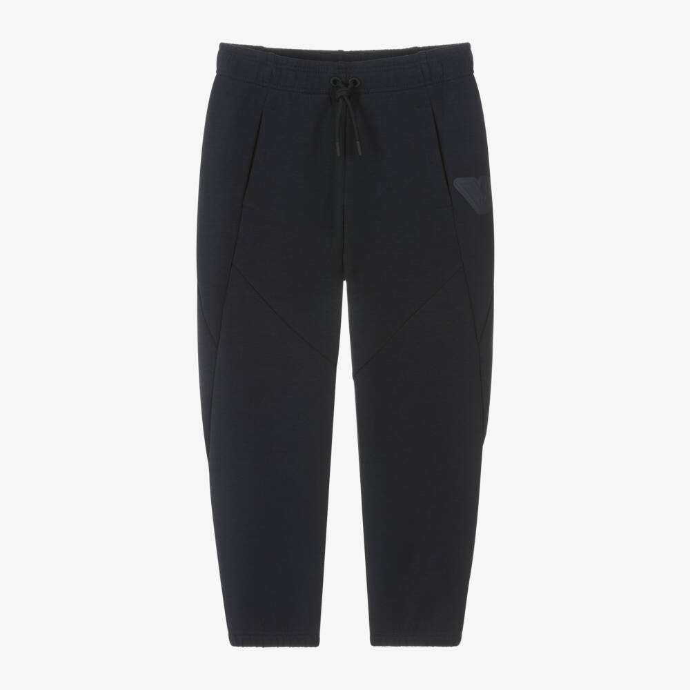 Emporio Armani-Трикотажные брюки для мальчиков лазурного цвета | Childrensalon Outlet