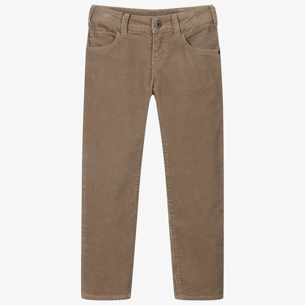 Emporio Armani - Бежевые вельветовые брюки для мальчиков | Childrensalon