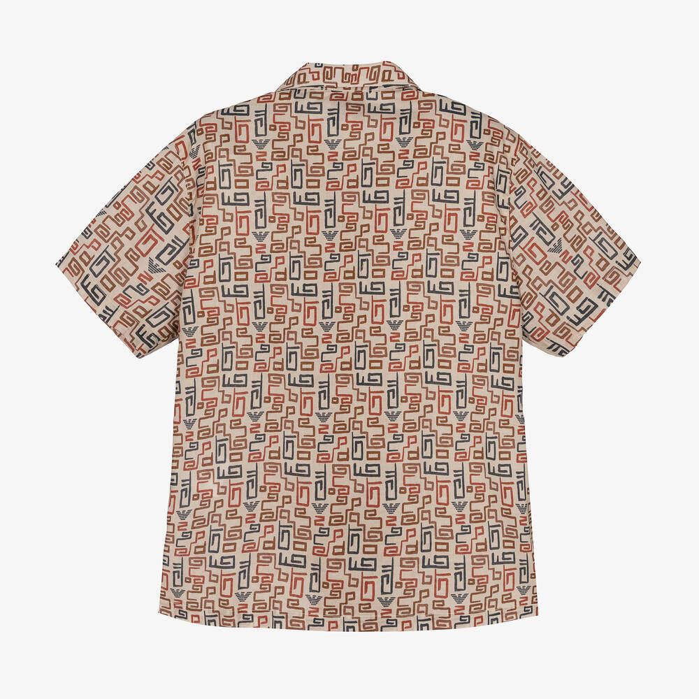Tシャツ・カットソー EMPORIO ARMANI Men T Shirts EM001033AF10017M1052 BEIGE Beige T-shirt with logo Emporio Armani - Vitkac AS